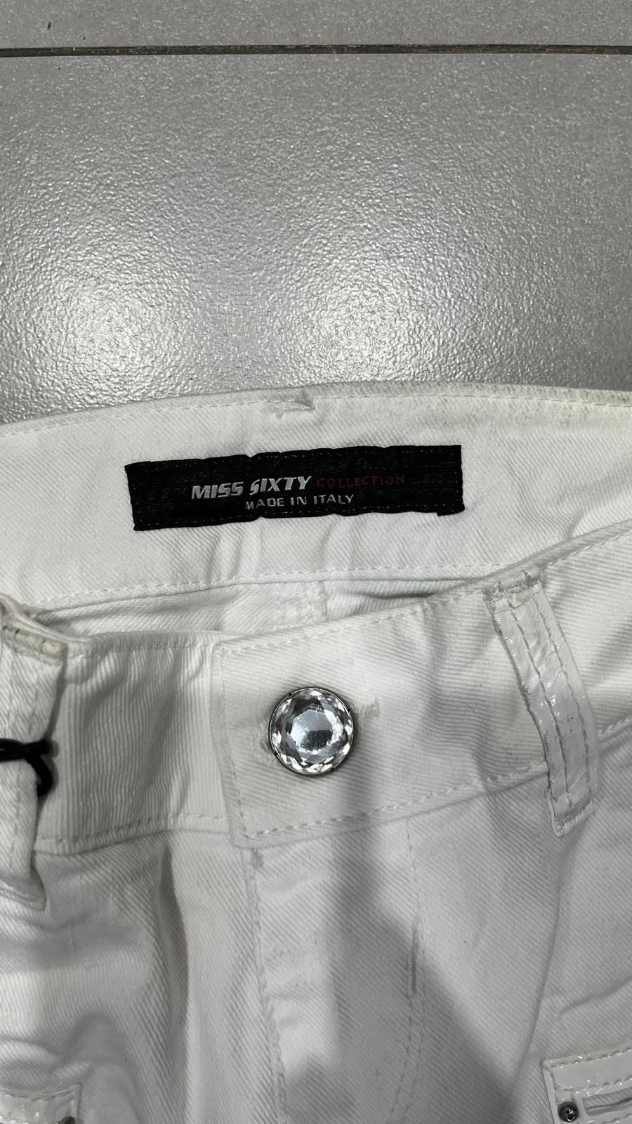 Denim Jeans White Baggy Fit MIss Sixty  (XS)