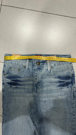 Denim Washed Pinocchietto 3/4 Vintage Y2K 90s 00s American Style Hip-Hop (XS)