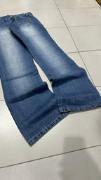 Denim Baggy Fit Washed Jeans  (S)
