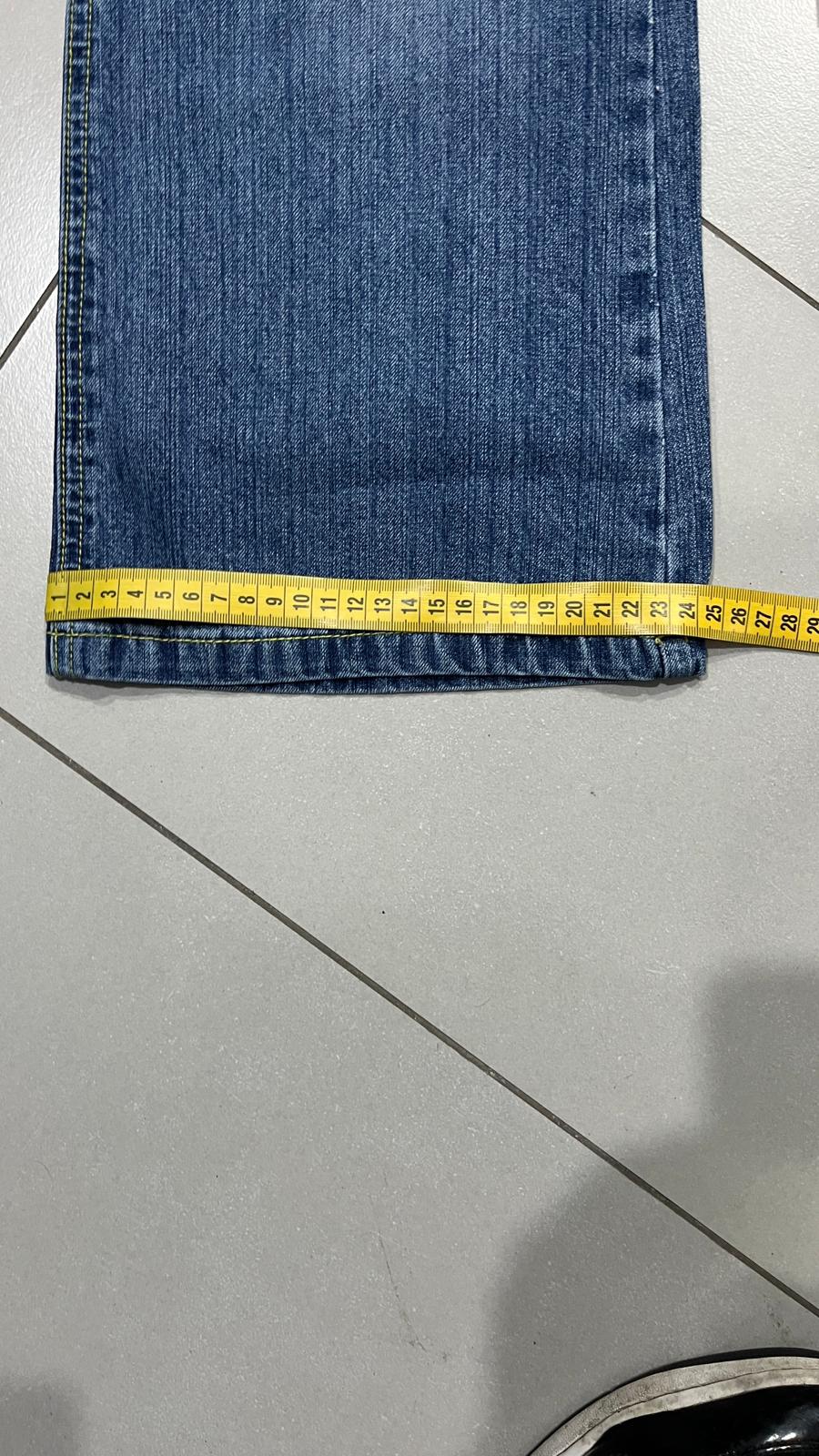 Denim Baggy Fit Washed Jeans  (S)