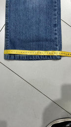Denim Baggy Fit Washed Jeans  (S)