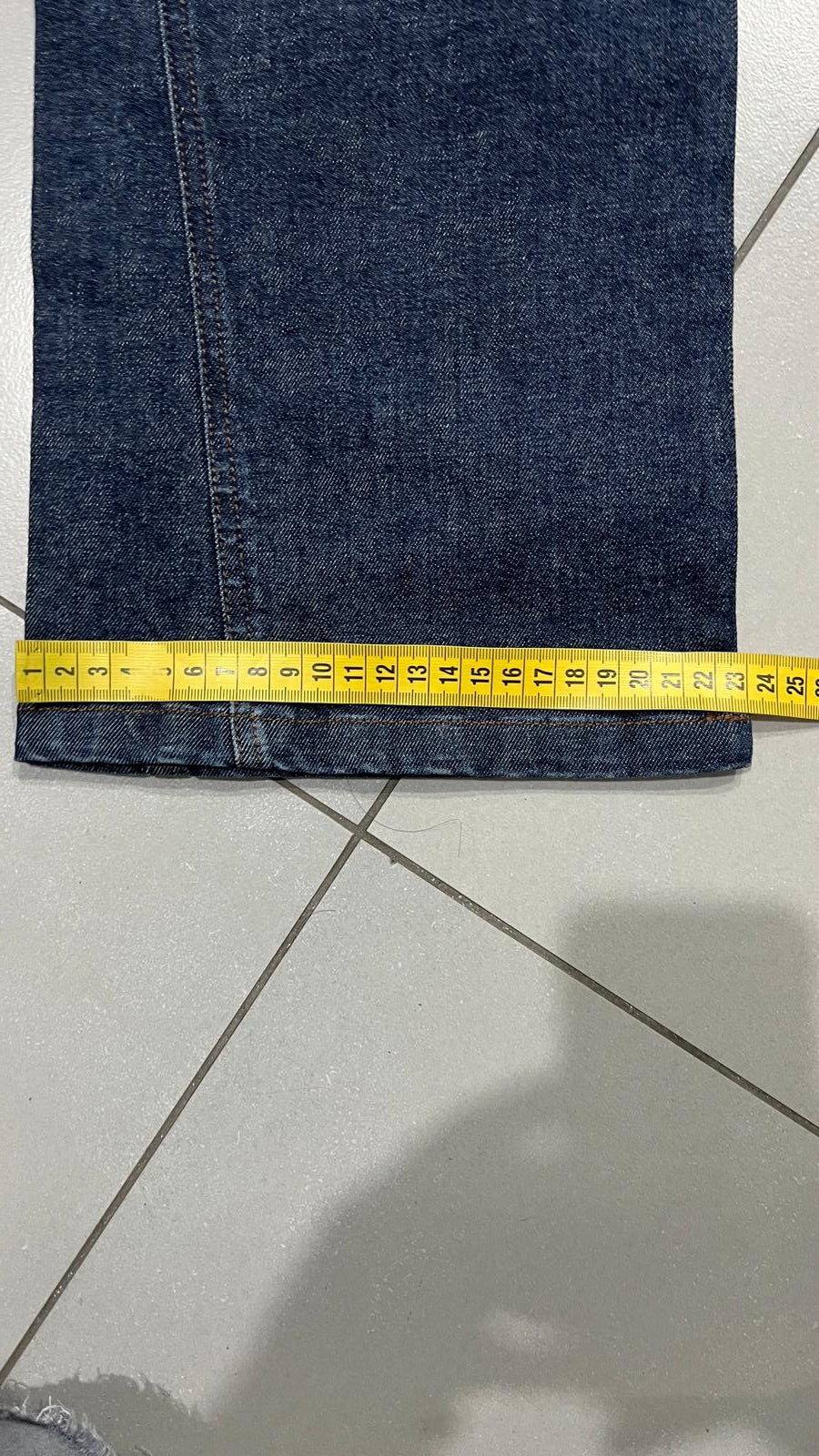 Denim Jeans Raw Baggy Fit  (S)