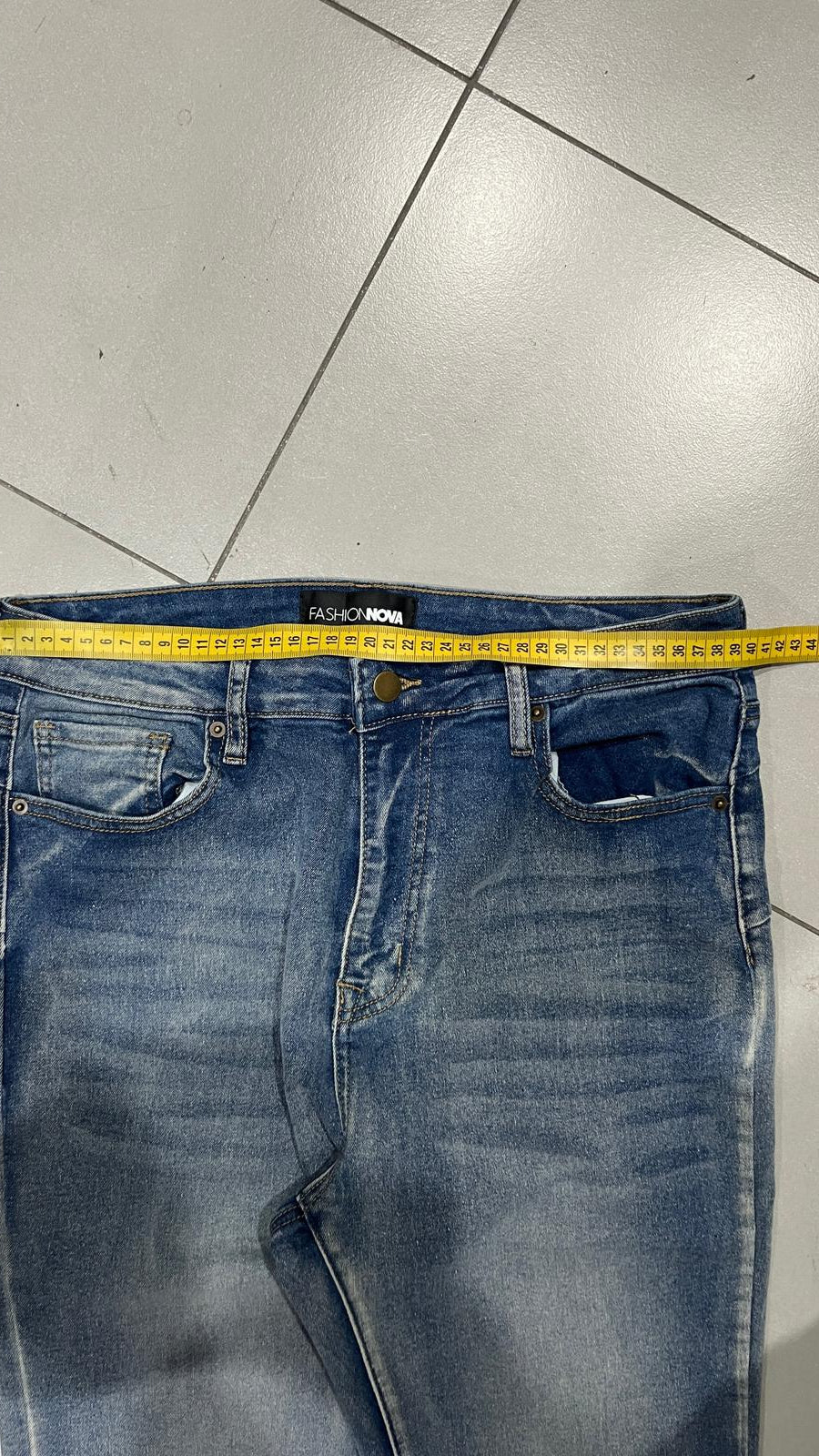 Denim Washed Jeans Bootcut Vintage Y2K 90s 00s American Style Hip-Hop (S)