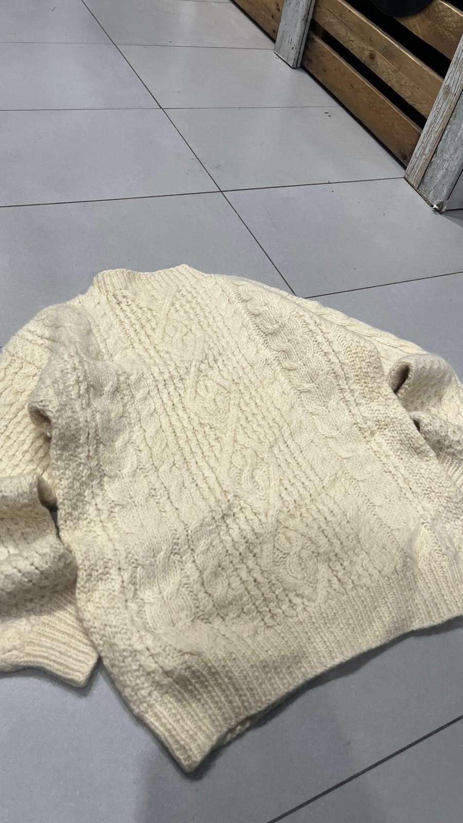 Maglione Vintage a Treccia Vintage Y2K 90s 00s American Style Hip-Hop (S)