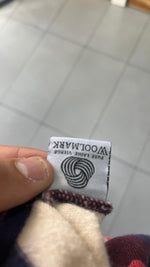 Maglioncino a righe scollo a V Lacoste Vintage Y2K 90s 00s American Style Hip-Hop (XS)