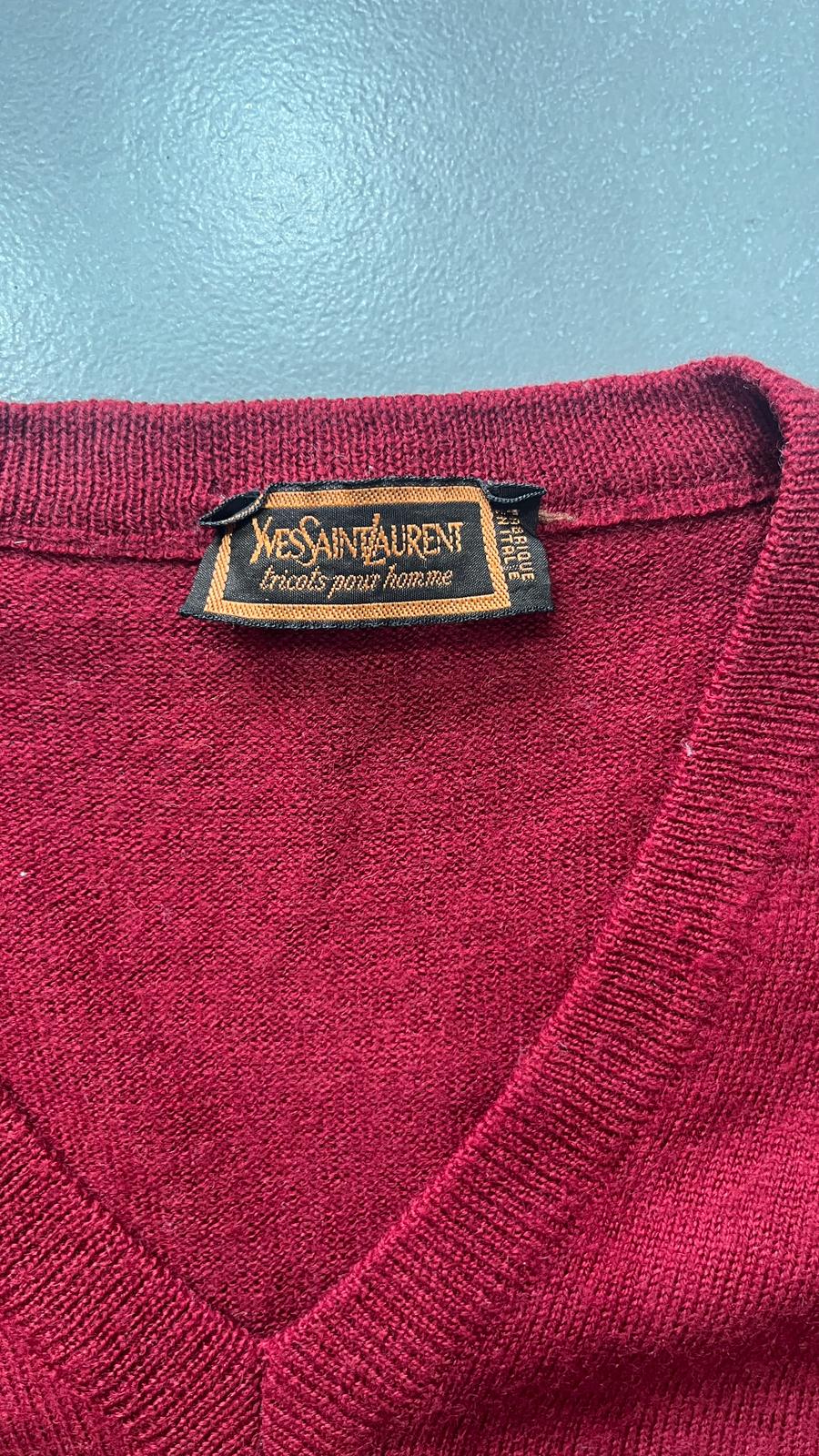 Maglioncino YSL Yves Saint Laurent Vintage Y2K 90s 00s American Style Hip-Hop (S)