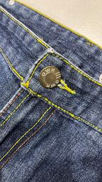 Denim Embroidered Jeans Baggy Fit  (XXL)