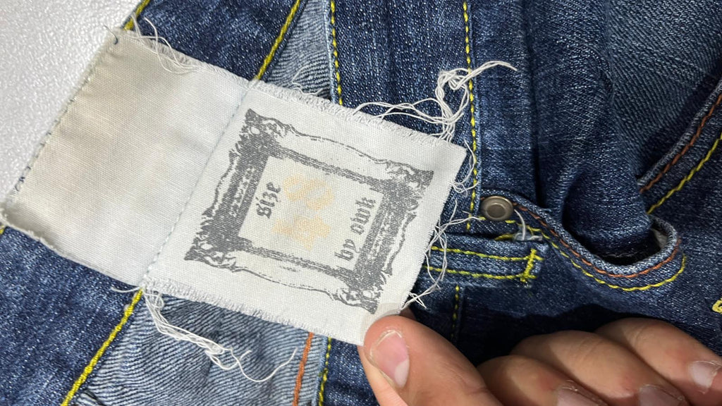 Denim Embroidered Jeans Baggy Fit  (XXL)