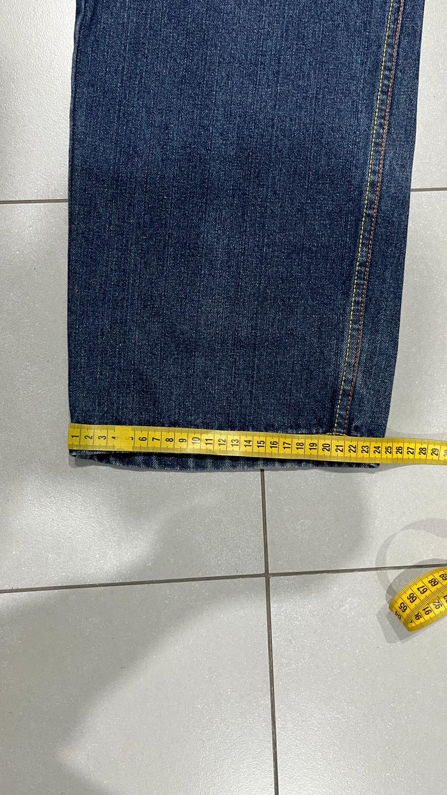 Denim Embroidered Jeans Baggy Fit  (XXL)