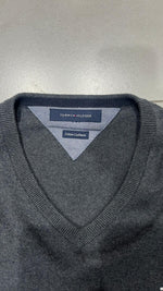 Maglione Tommy Hilfiger Sweater Scollo a V Vintage Y2K 90s 00s American Style Hip-Hop (L)