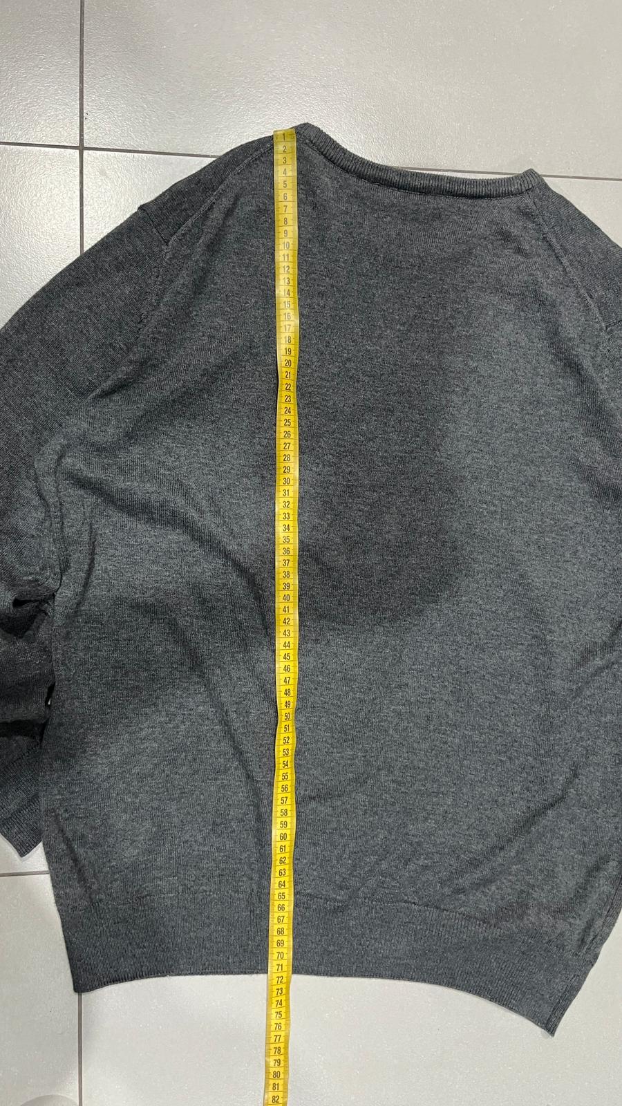 Maglione Lacoste - Grey Sweater Vintage Y2K 90s 00s American Style Hip-Hop (XL)