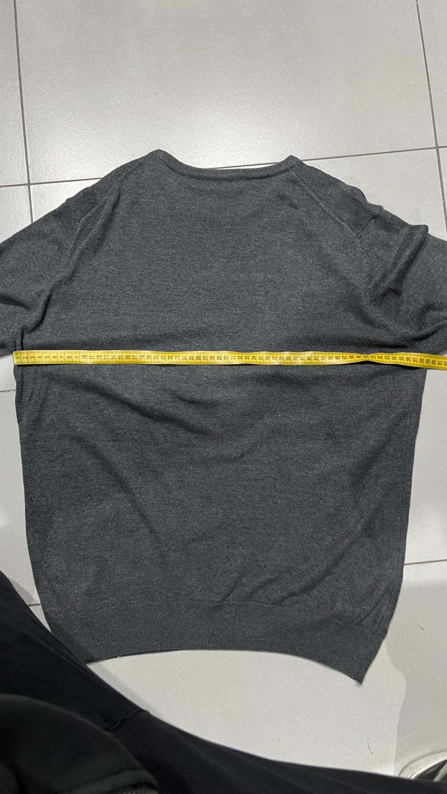 Maglione Lacoste - Grey Sweater Vintage Y2K 90s 00s American Style Hip-Hop (XL)