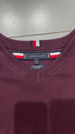 Sweater Tommy Hilfiger - Maglione Rosso Vintage Y2K 90s 00s American Style Hip-Hop (XL)