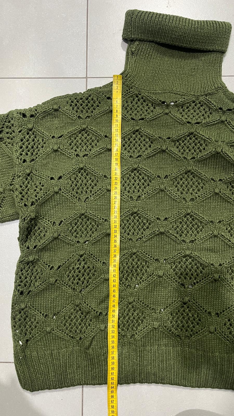 Maglione Vintage Lupetto Collo Alto Vintage Y2K 90s 00s American Style Hip-Hop (XL)