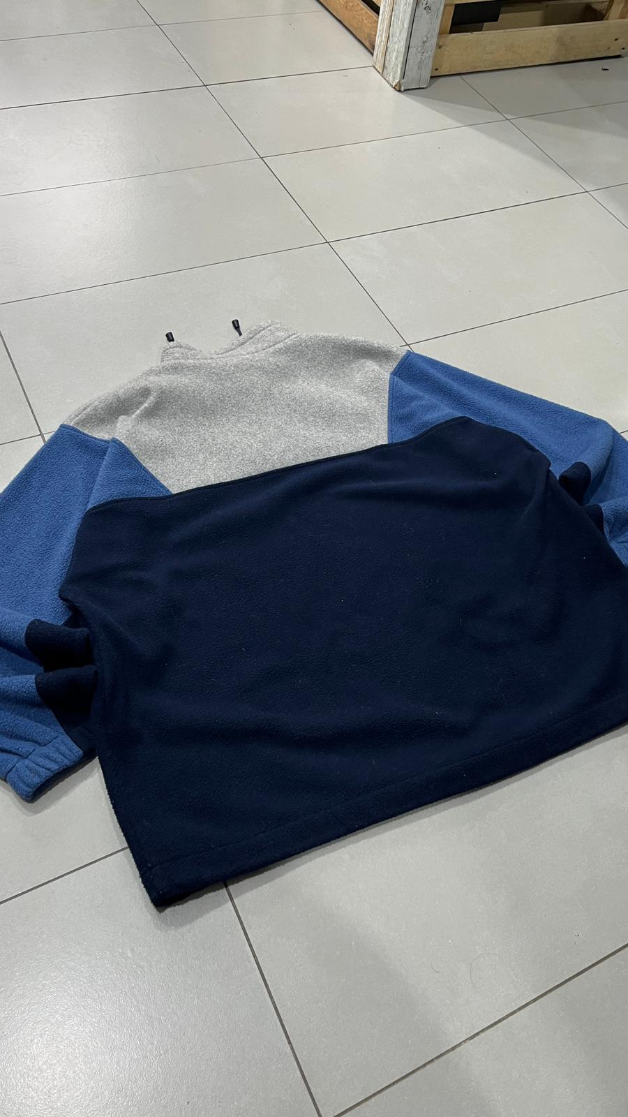 Maglione Pile Lacoste Multicolor 1/4 Zip Vintage Y2K 90s 00s American Style Hip-Hop (XXL)