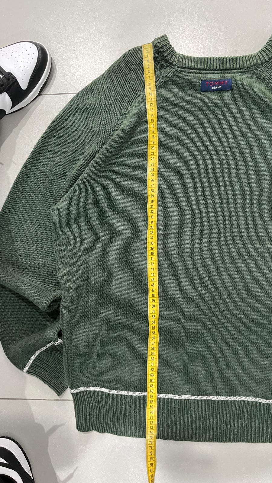 Maglioncino Tommy Hilfiger Streetwear Vintage Y2K 90s 00s American Style Hip-Hop (XL)