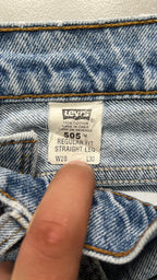 Denim Levis 505 Straight Fit  (XXS)