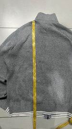 Maglione Tommy Hilfiger Zip Sweater Embroidered Vintage Y2K 90s 00s American Style Hip-Hop (M)