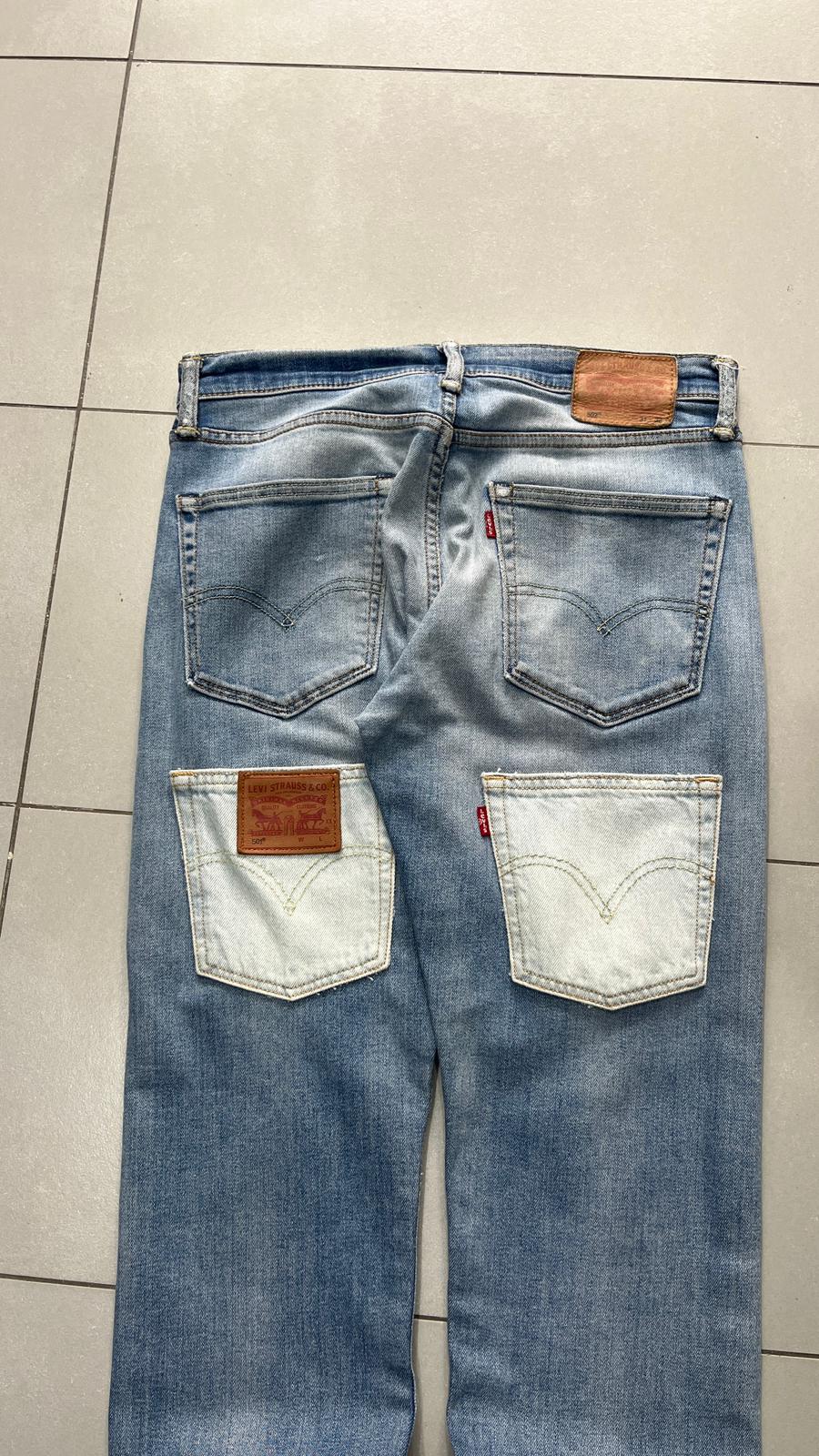 Denim Levis 502 Custom Double Straight Vintage Y2K 90s 00s American Style Hip-Hop (M)