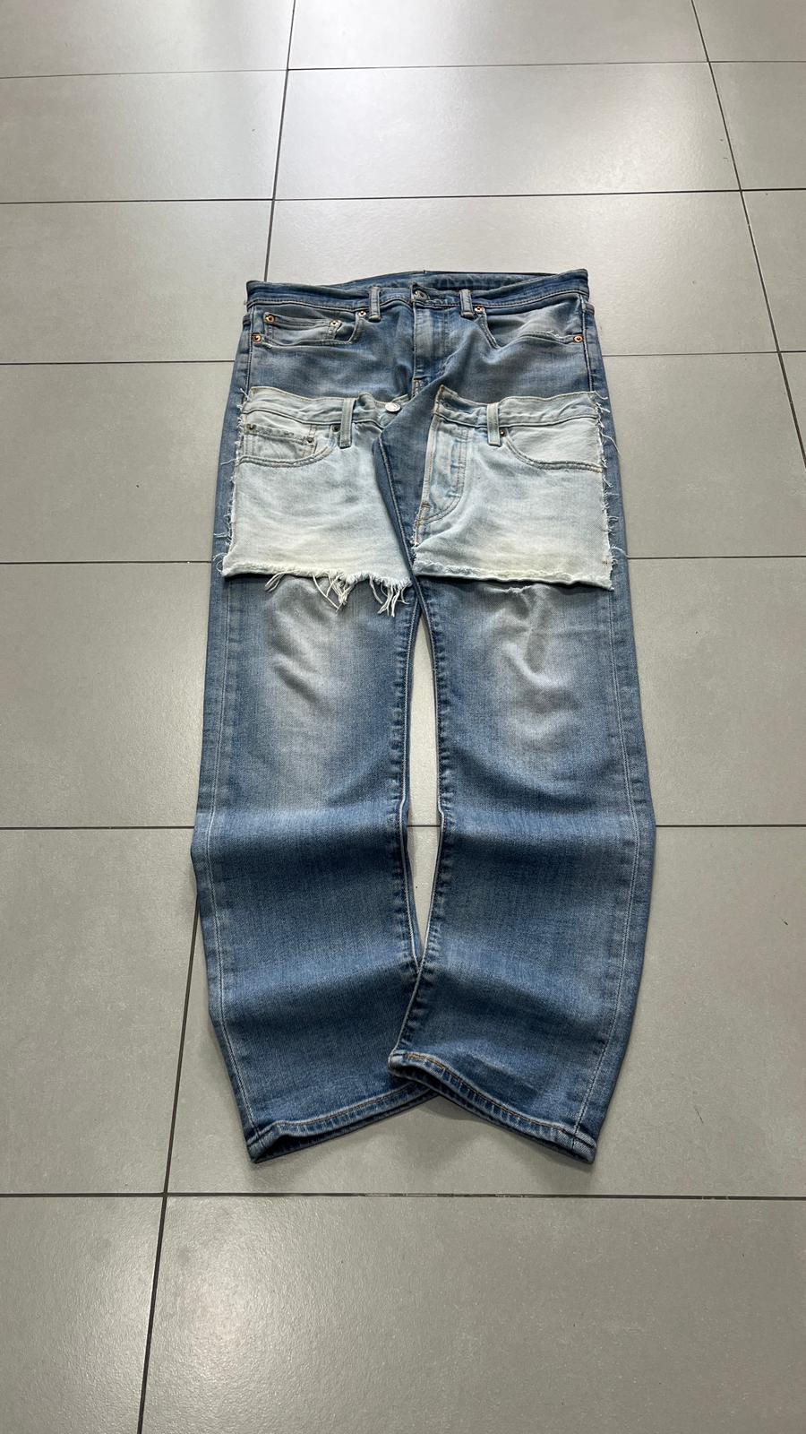 Denim Levis 502 Custom Double Straight Vintage Y2K 90s 00s American Style Hip-Hop (M)