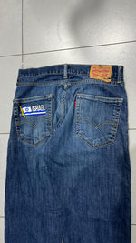Denim Levis 505 Baggy Fit Custom "Israel" Vintage Y2K 90s 00s American Style Hip-Hop (M)