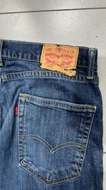 Denim Levis 505 Baggy Fit Custom "Israel" Vintage Y2K 90s 00s American Style Hip-Hop (M)