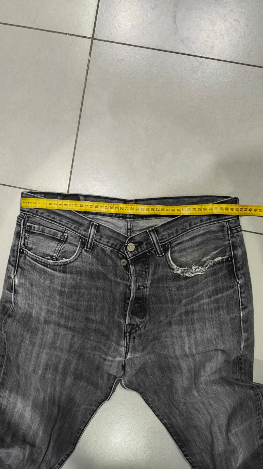 Denim Levis 501 Vintage Straight Fit Y2K 90s 00s American Style Hip-Hop (M)