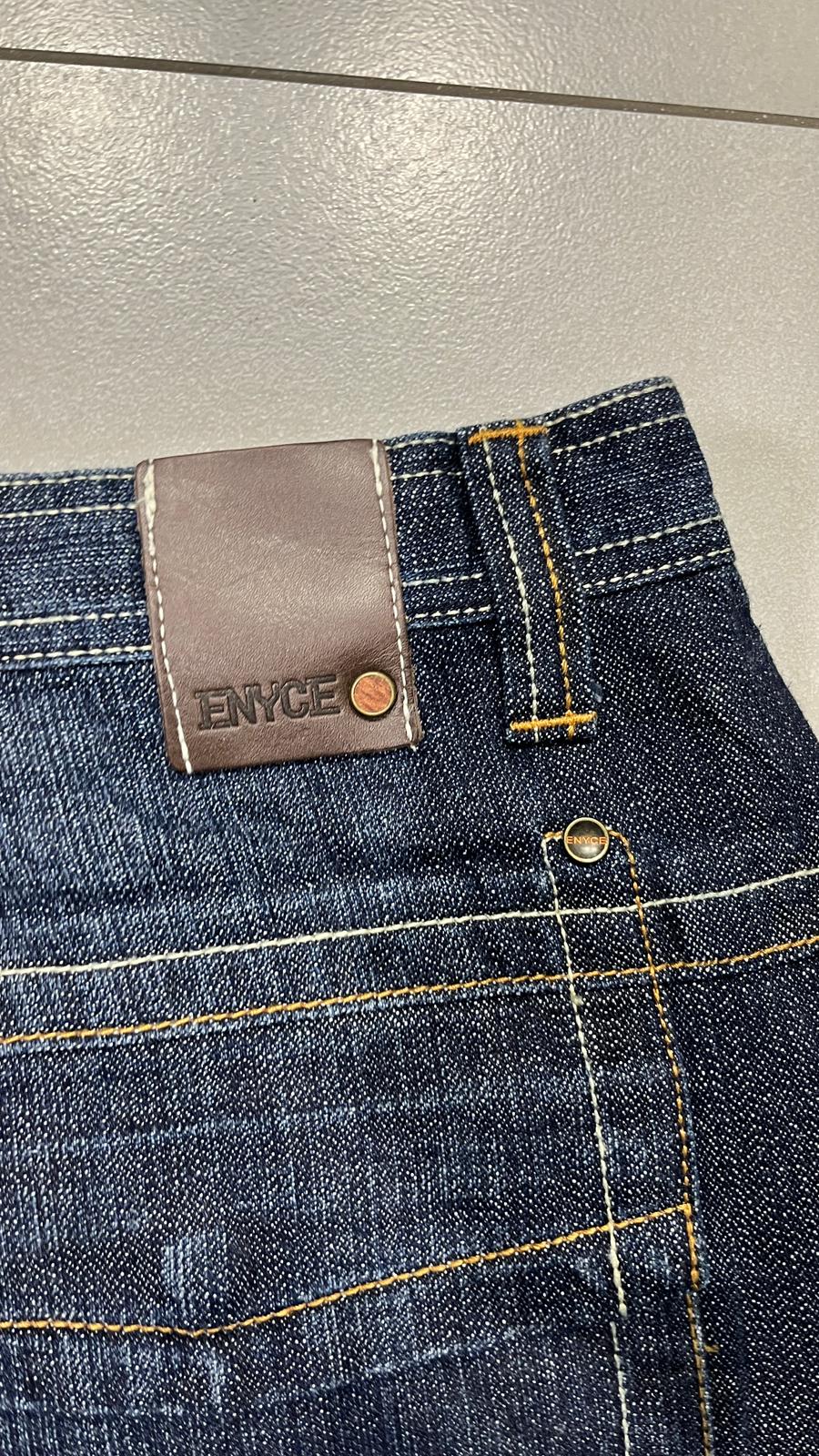 Denim Jeans Blu Wash Baggy Fit Vintage Y2K 90s 00s American Style Hip-Hop (XL)