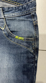 Denim Jeans Embroidered Straight Fit Vintage Y2K 90s 00s American Style Hip-Hop (M)