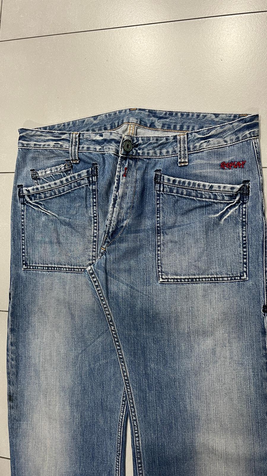 Denim Jeans Replay Washed Baggy Fit  (XXL)