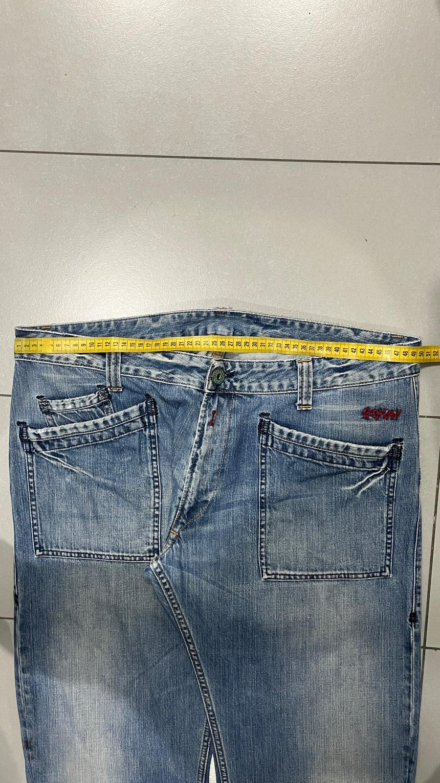 Denim Jeans Replay Washed Baggy Fit  (XXL)
