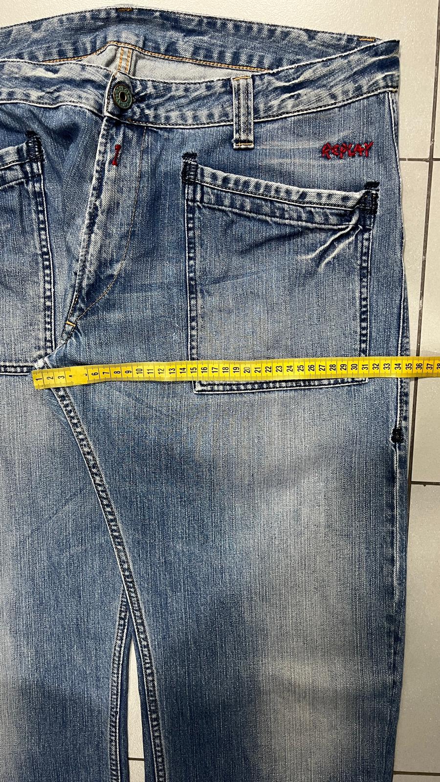 Denim Jeans Replay Washed Baggy Fit  (XXL)