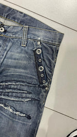 Denim Jeans Embroidered Particular Vintage Y2K 90s 00s American Style Hip-Hop (M)