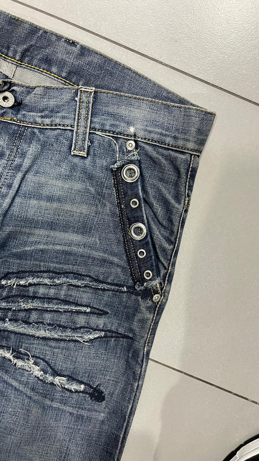 Denim Jeans Embroidered Particular Vintage Y2K 90s 00s American Style Hip-Hop (M)