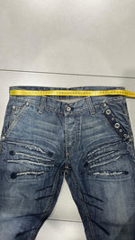 Denim Jeans Embroidered Particular Vintage Y2K 90s 00s American Style Hip-Hop (M)