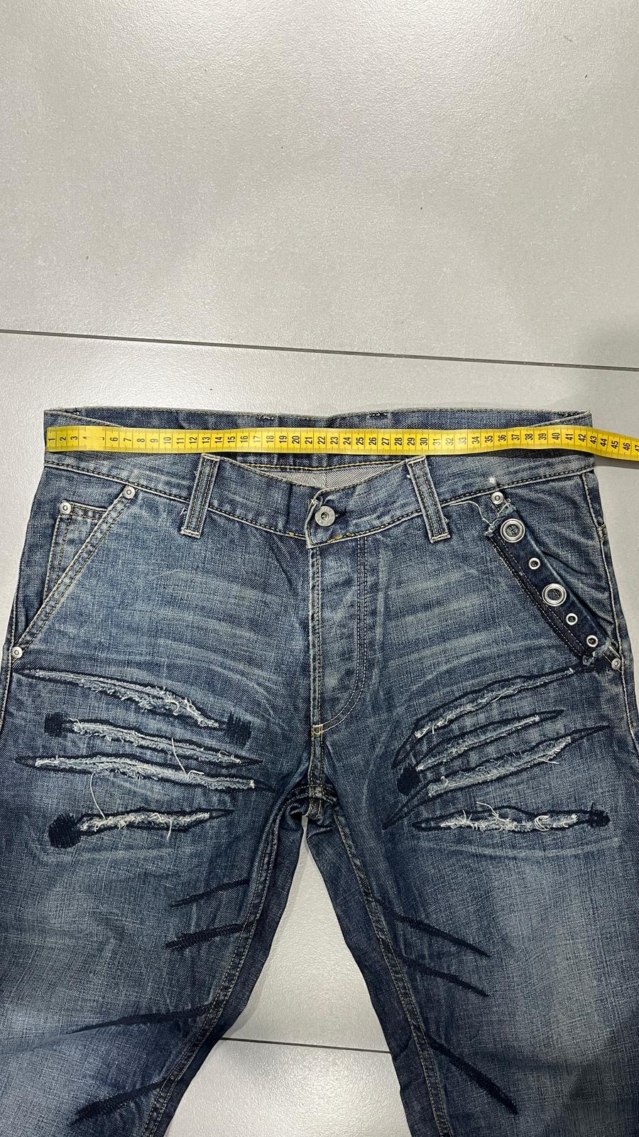 Denim Jeans Embroidered Particular Vintage Y2K 90s 00s American Style Hip-Hop (M)