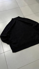 Maglione Mono Colore Nero Vintage Y2K 90s 00s American Style Hip-Hop (S)