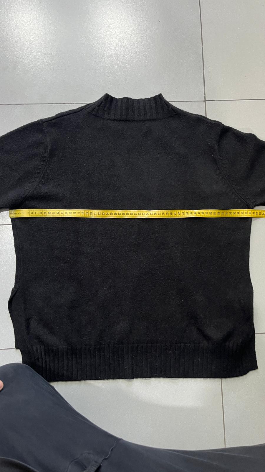 Maglione Mono Colore Nero Vintage Y2K 90s 00s American Style Hip-Hop (S)