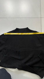 Maglione Mono Colore Nero Vintage Y2K 90s 00s American Style Hip-Hop (S)