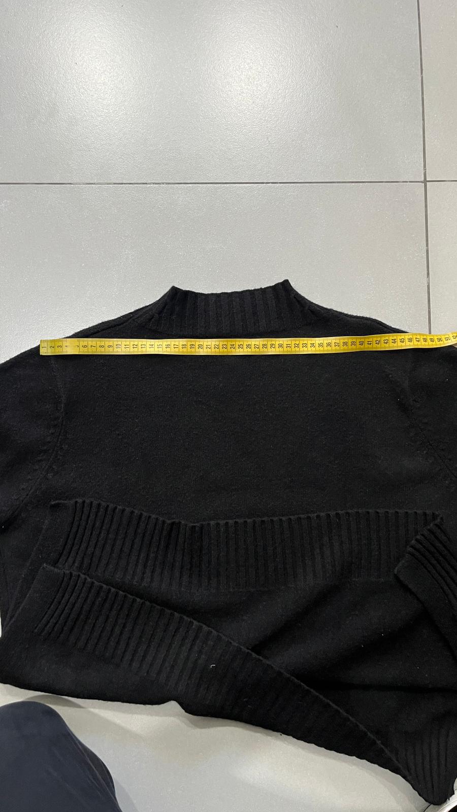 Maglione Mono Colore Nero Vintage Y2K 90s 00s American Style Hip-Hop (S)