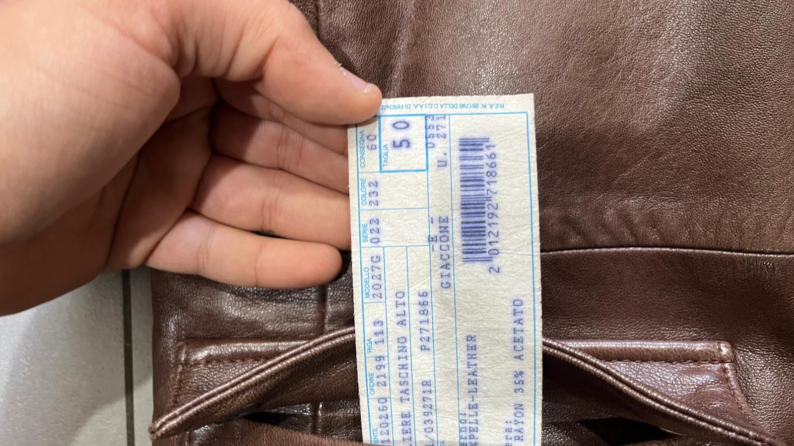 Capotto Lungo in Vera Pelle Vintage Y2K 90s 00s American Style Hip-Hop (XL)