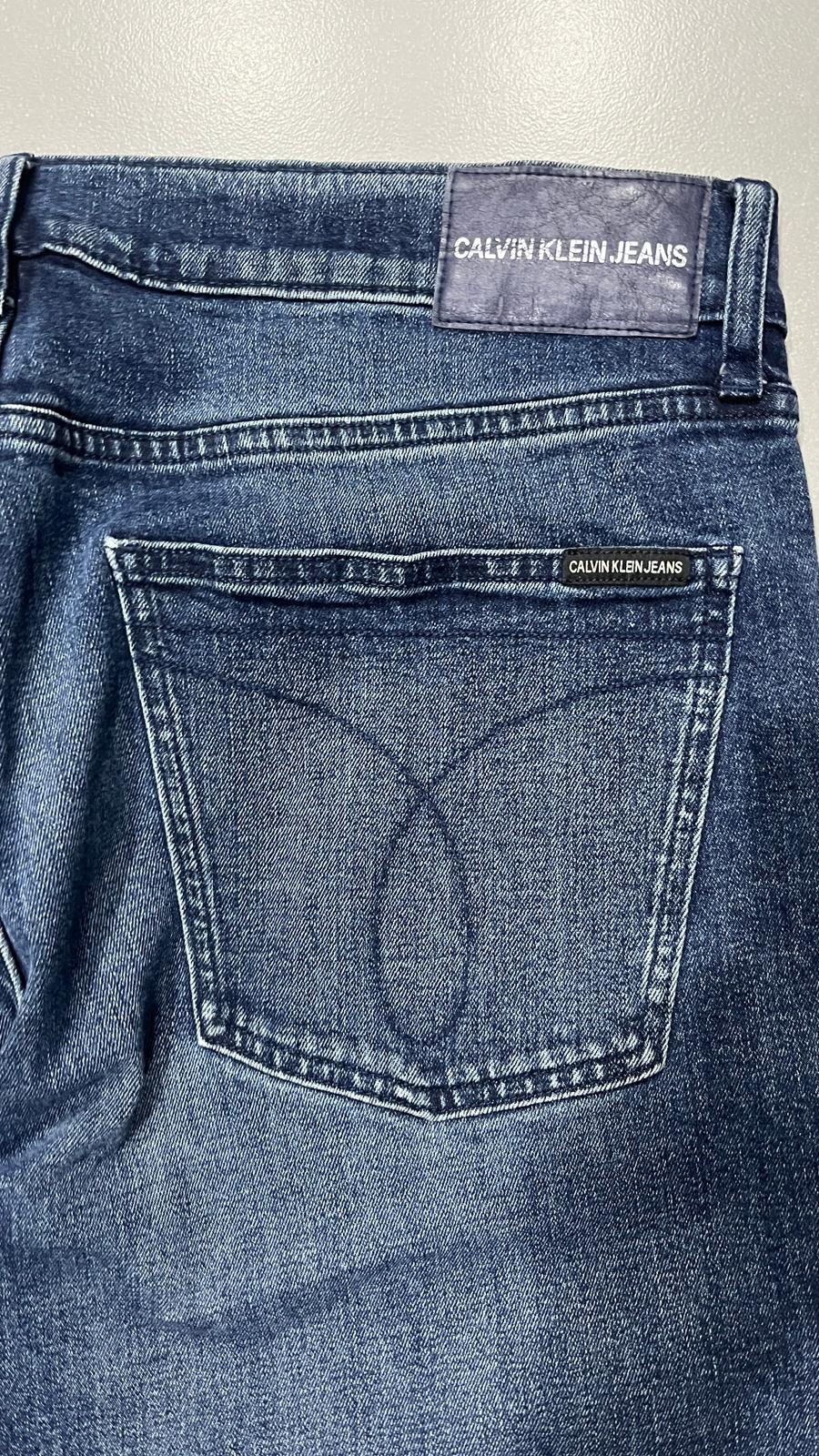 Denim Jeans Calvin Klein Slim Fit Vintage Y2K 90s 00s American Style Hip-Hop (XXL)