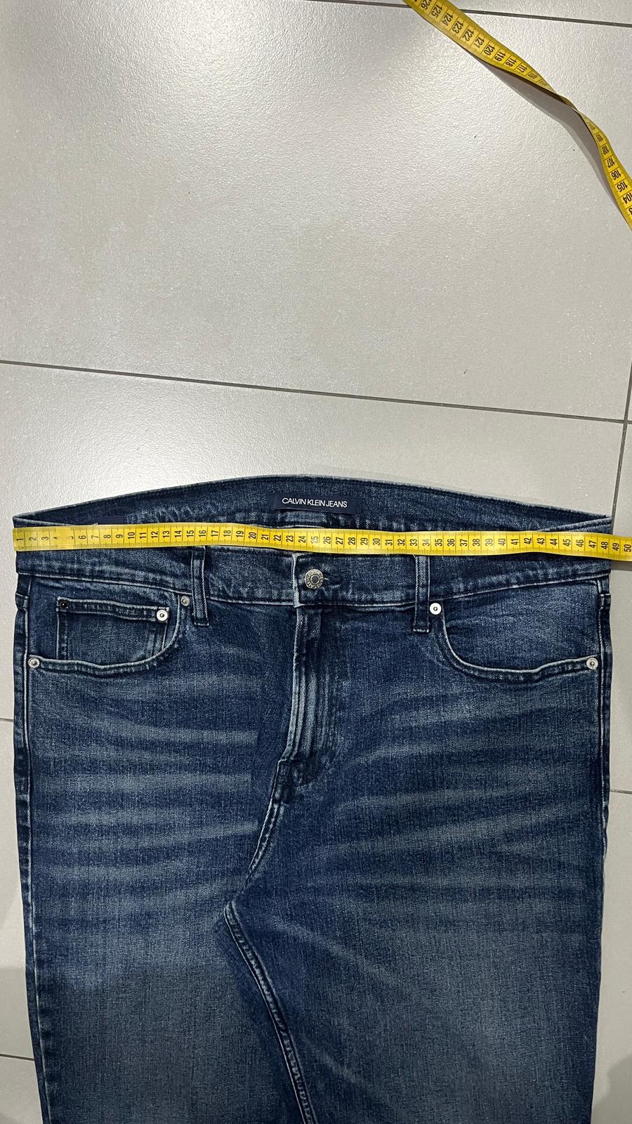 Denim Jeans Calvin Klein Slim Fit Vintage Y2K 90s 00s American Style Hip-Hop (XXL)