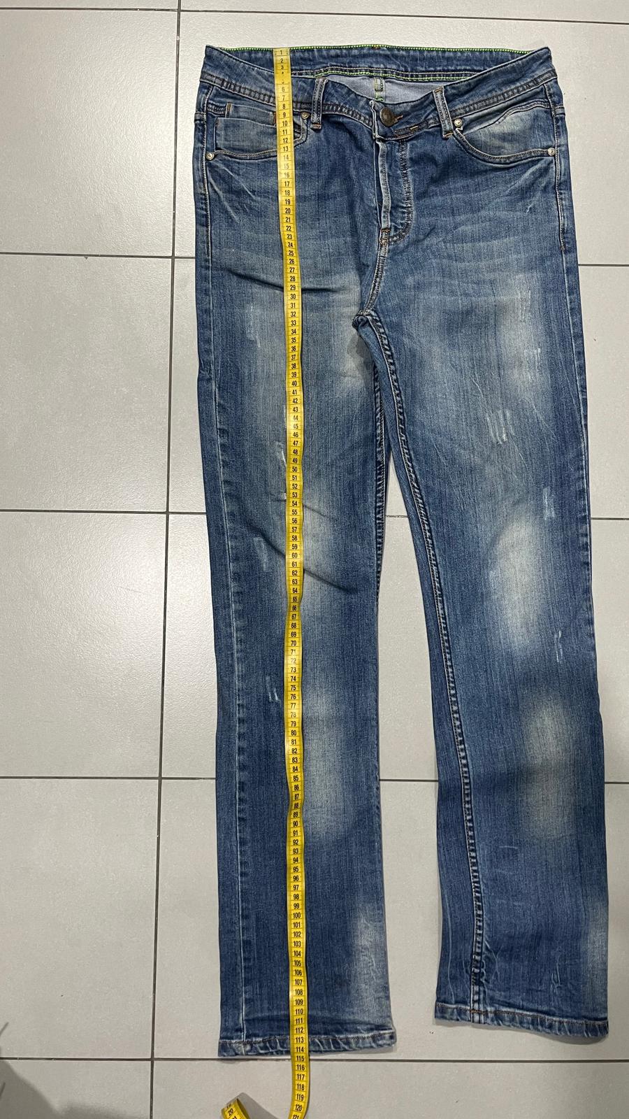 Denim Jeans Versace Straight Fit Washed Vintage Y2K 90s 00s American Style Hip-Hop (M)