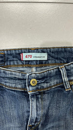 Denim Levis 470 Straight Fit Vintage Y2K 90s 00s American Style Hip-Hop (S)