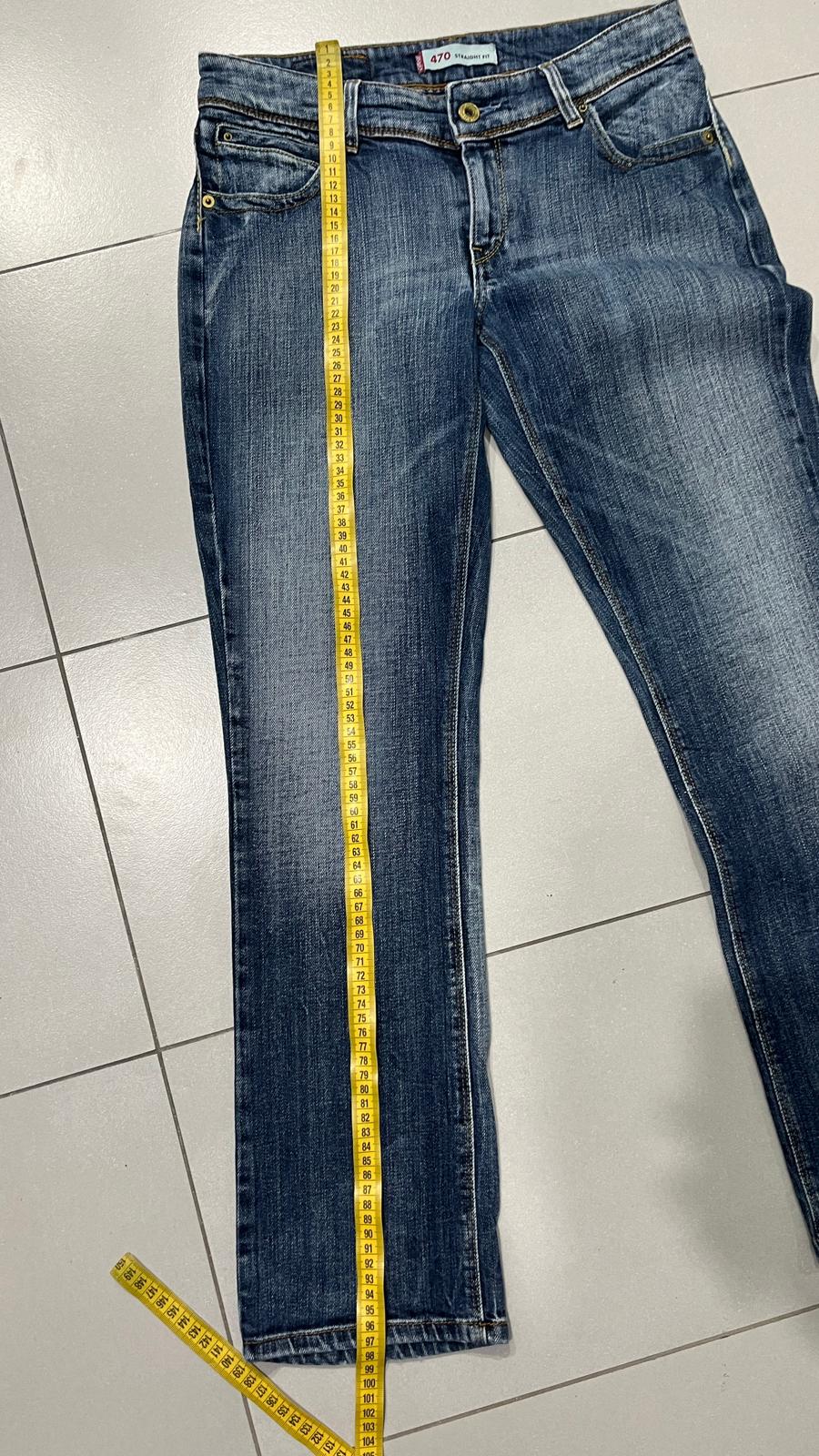 Denim Levis 470 Straight Fit Vintage Y2K 90s 00s American Style Hip-Hop (S)