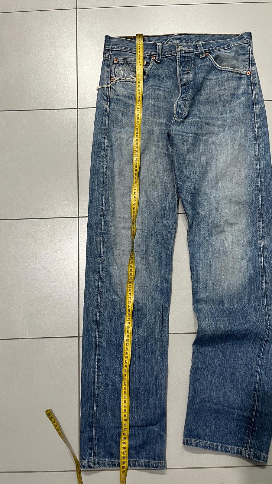 Denim Levis 501 Straight Fit Washed Vintage Y2K 90s 00s American Style Hip-Hop (M)