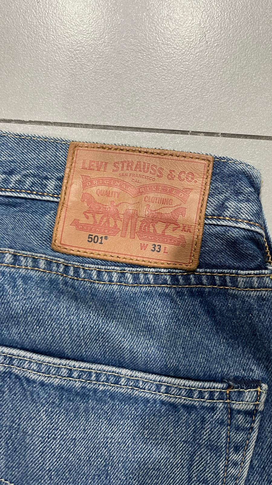 Denim Levis 501 Straight Fit Vintage Y2K 90s 00s American Style Hip-Hop (M)