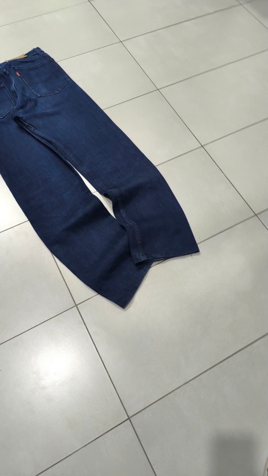 Denim Levis 501 Blu Straight Fit Vintage Y2K 90s 00s American Style Hip-Hop (S)