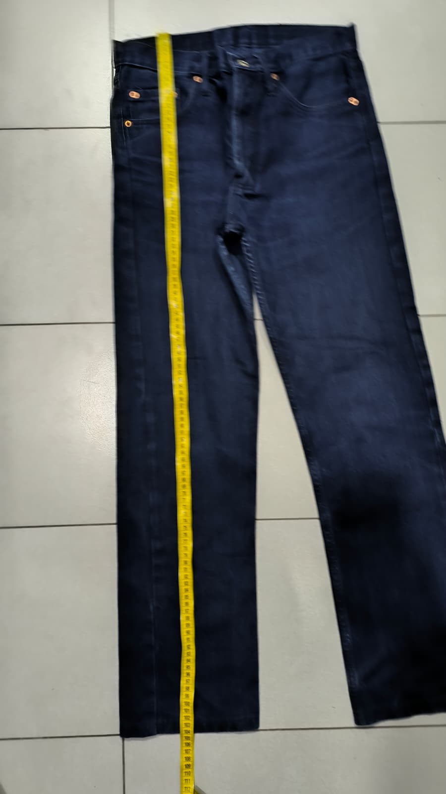 Denim Levis 501 Blu Straight Fit Vintage Y2K 90s 00s American Style Hip-Hop (S)